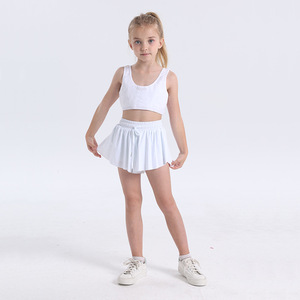 Girls kids golf tenis skirts  rugby sports skirts Child Running Tennis Short Skirt Pants Pocket Sports Shorts for children