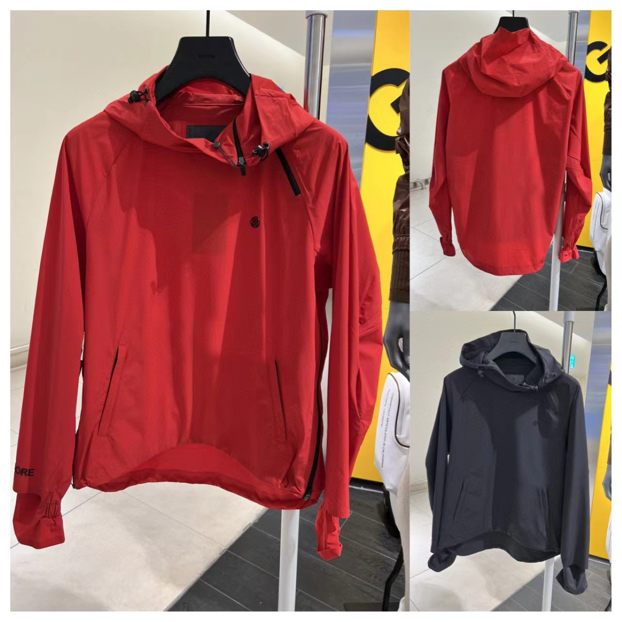 Hooded Pullover, White and Stylish Windbreaker, Casual and Versatile Long-Sleeved Jacket, Golf Clothing, Women's Golf Baseball Uniform