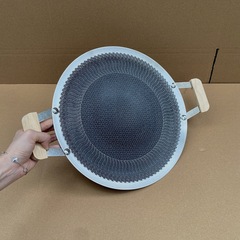 特厚不锈钢蜂窝烤肉盘韩式烤盘不粘锅铁板烧家用露营便携式烤盘