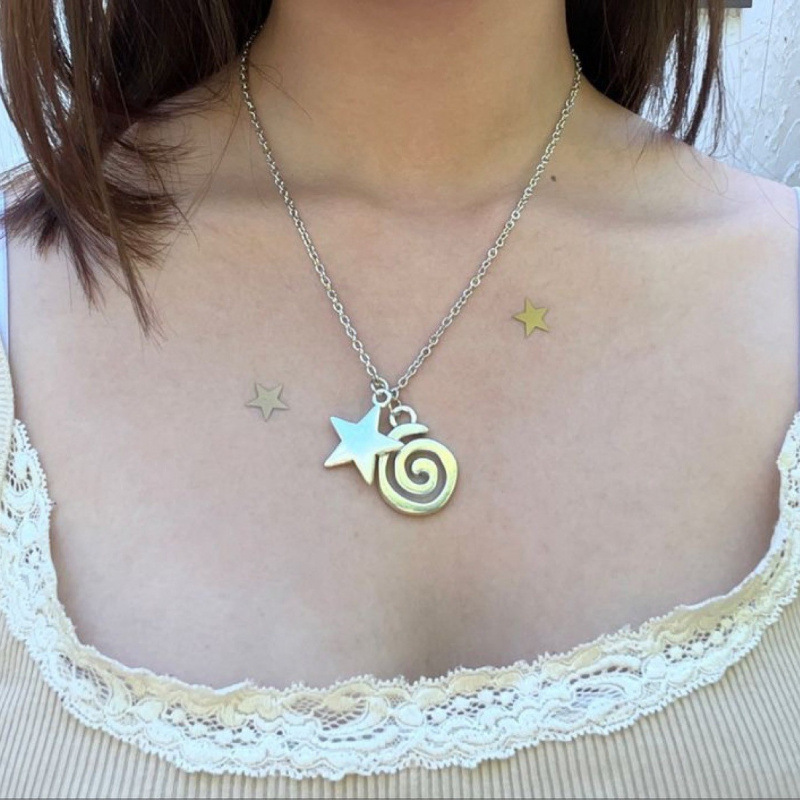 New European and American style symbol pendant necklace, Bohemian retro style, simple ethnic style necklace, direct from the manufacturer
