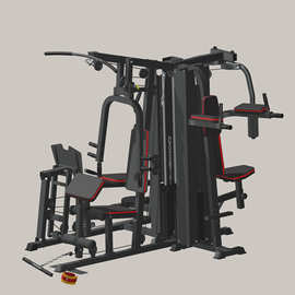 五人站综合训练器组合训练器力量型健身器材单位健身器械工厂直供