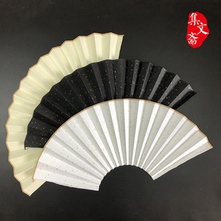 78910 inch silk cloth fan titanium alloy fan replacement cloth painting and calligraphy folding fan kung fu fan durable cloth