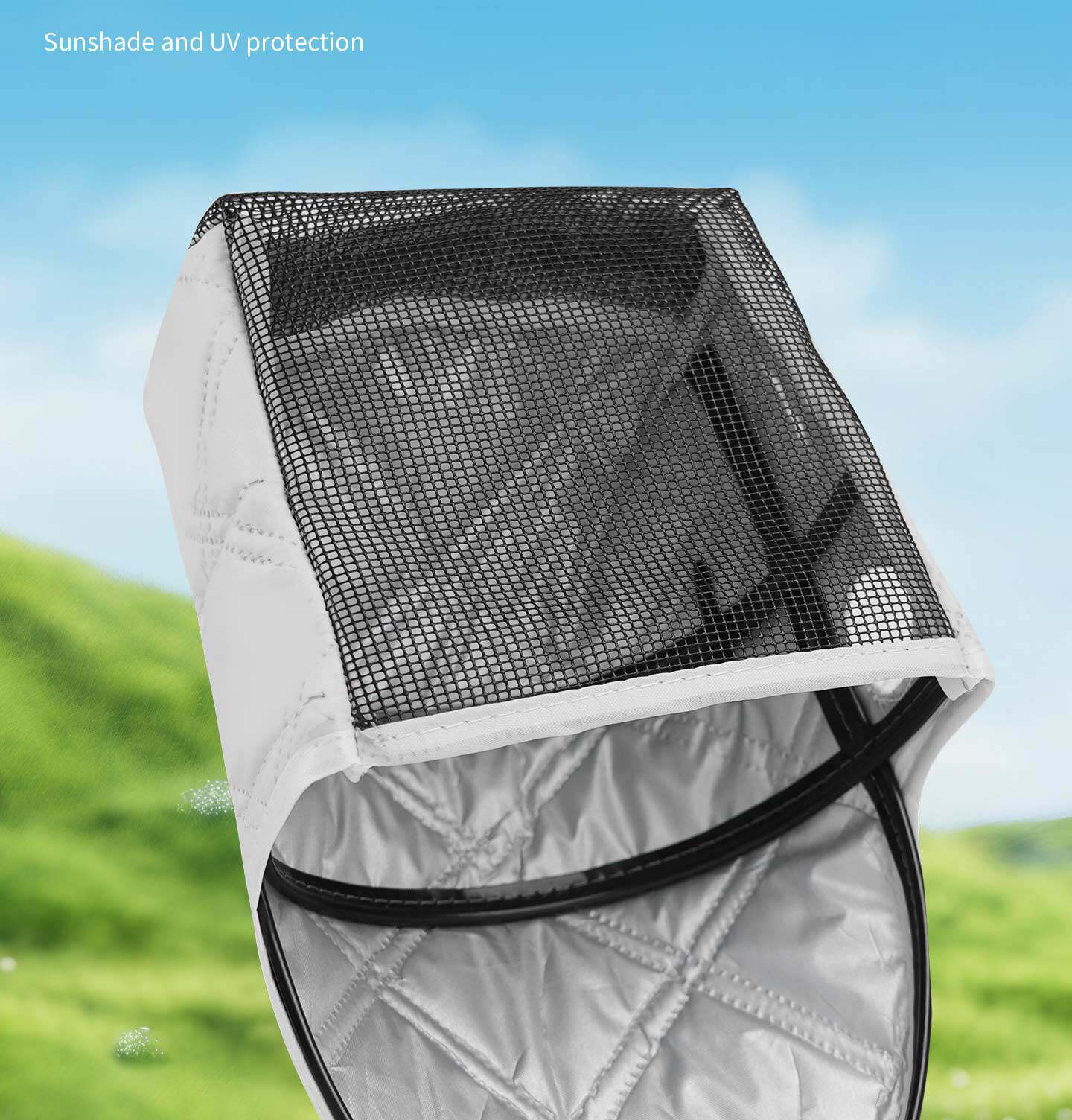 Electric vehicle handlebar cover for summer, windproof, sunshade, sun protection, waterproof, suitable for both men and women, universal sunshade handlebar cover for electric motorcycles
