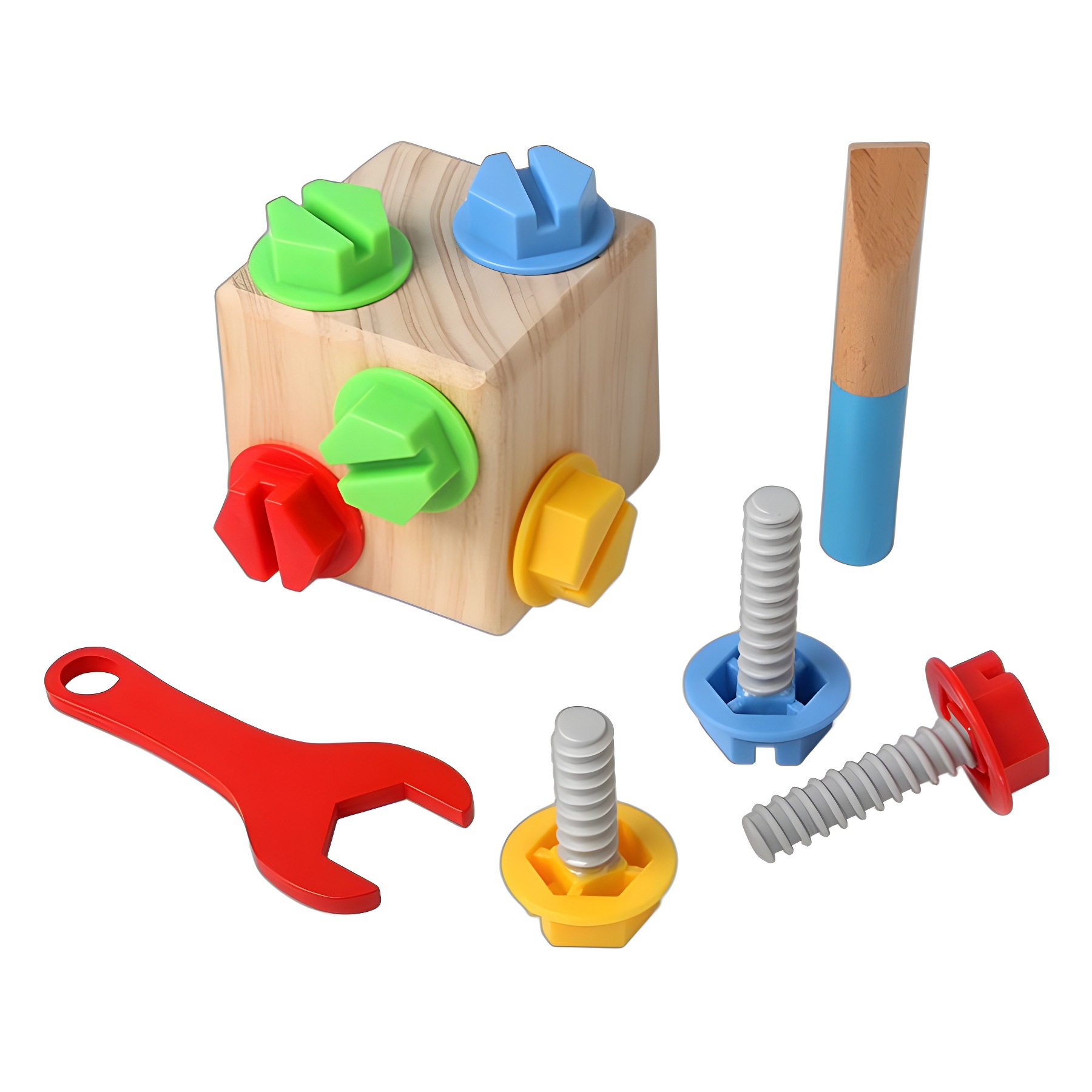 Bloques de construcción infantil de 2 años de edad bebé 3 niños tornillo tuerca tornillo combinación de desmontaje conjunto de juguetes de puzzle