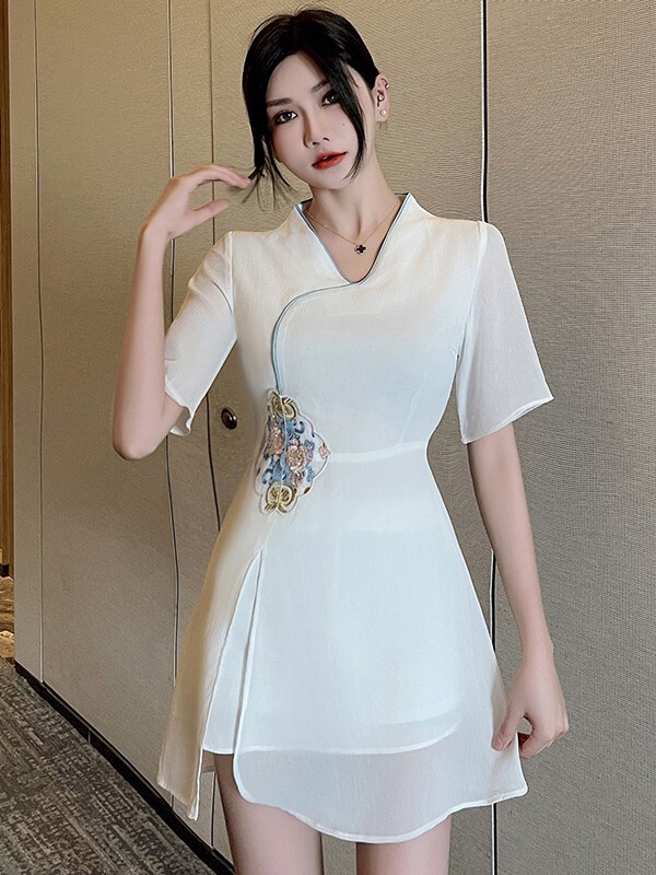 新型spa美容師作業服足浴足治療技術師服サウナ工装セクシー痩せワンピース1362|undefined