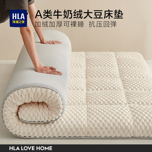 Winter Thickened Mattress Pad, Soft Cushion, Warm Milk Velvet Home Mat, Quilt, Mattress for Student Dormitory Single C^