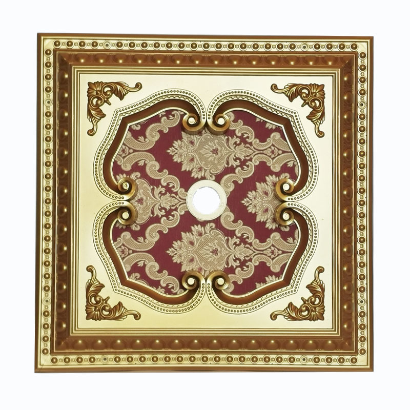 般若装饰室内的新设计传统风格流行方形天花板设计