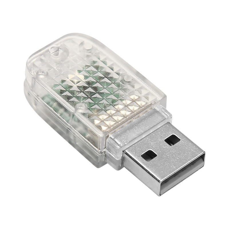 Luz de atmósfera USB interior de luz nocturna interior de luz de atmósfera de automóvil de inducción táctil de sonido de control de música de ritmo de luz