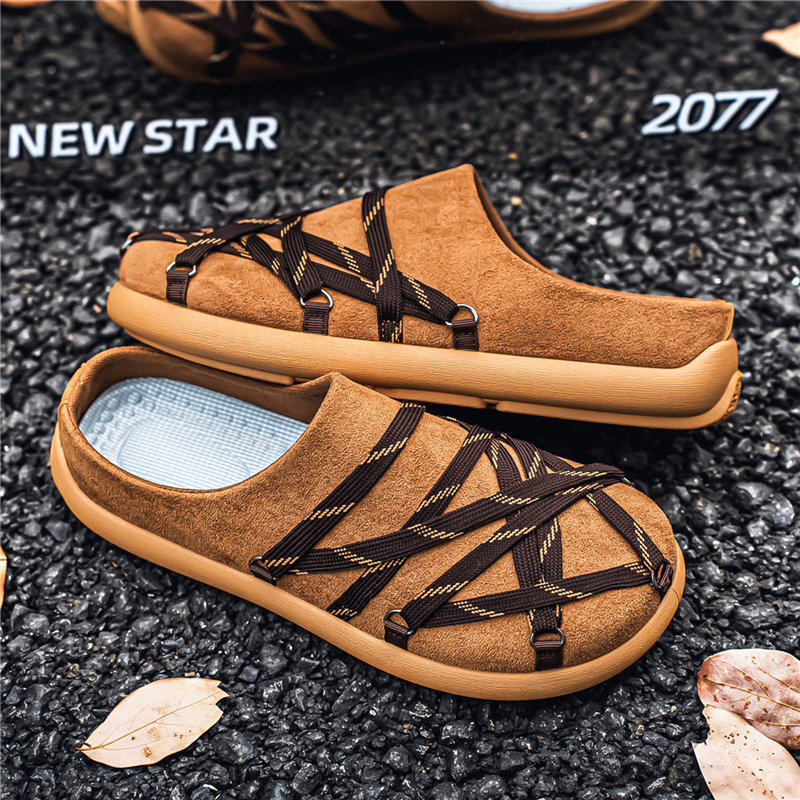 Giày lười nam mũi tròn , đế mềm chống mài mòn, gót thấp 1–3 cm — BW18-1 màu be, BW18-1 màu hạt dẻ, BW18-1 màu đen