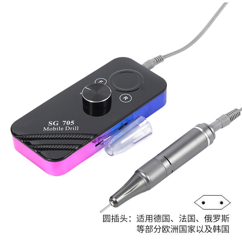 Lijadora de uñas transfronteriza, cargador, removedor de uñas portátil, piel muerta, almacenamiento de energía, lápiz de molienda, herramientas de uñas, Amazon