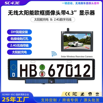 Vehicle camera with Car Display Screen, European