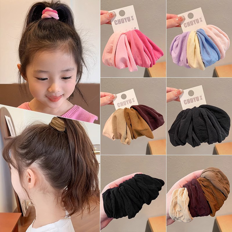 Cauda de caballo coreana de alta elasticidad máscara de color gruesa anillo de cabello de dopamina arco duradero no daña adornos para el cabello