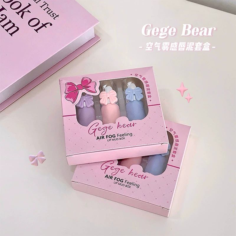 GegeBear Air Mist Lip Mud Set Шелковистая и нежная текстура улучшает цвет лица Lip Mud Set Lip Mud