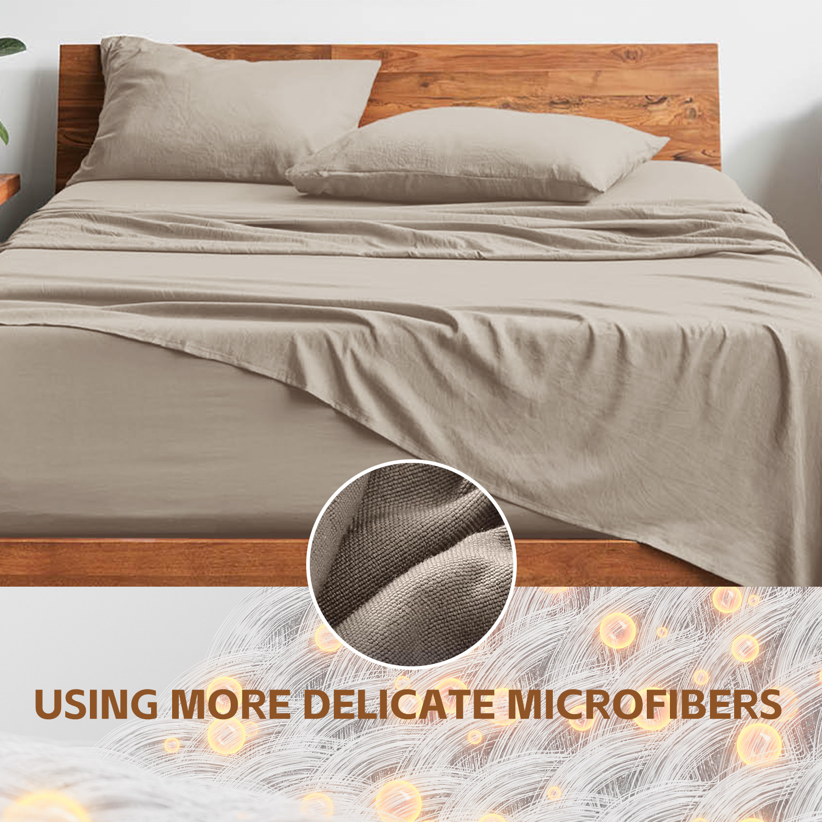 Fábrica de lijado de pelo directo transfronterizo de cuatro piezas de color sólido textiles para el hogar simple lavado y lijado de cuatro piezas de cama al por mayor