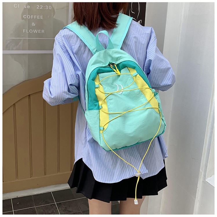 Nueva mochila deportiva al aire libre de doble hombro coreana mochila para estudiantes de secundaria