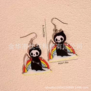 Cartoon rainbow design cute acrylic accessory