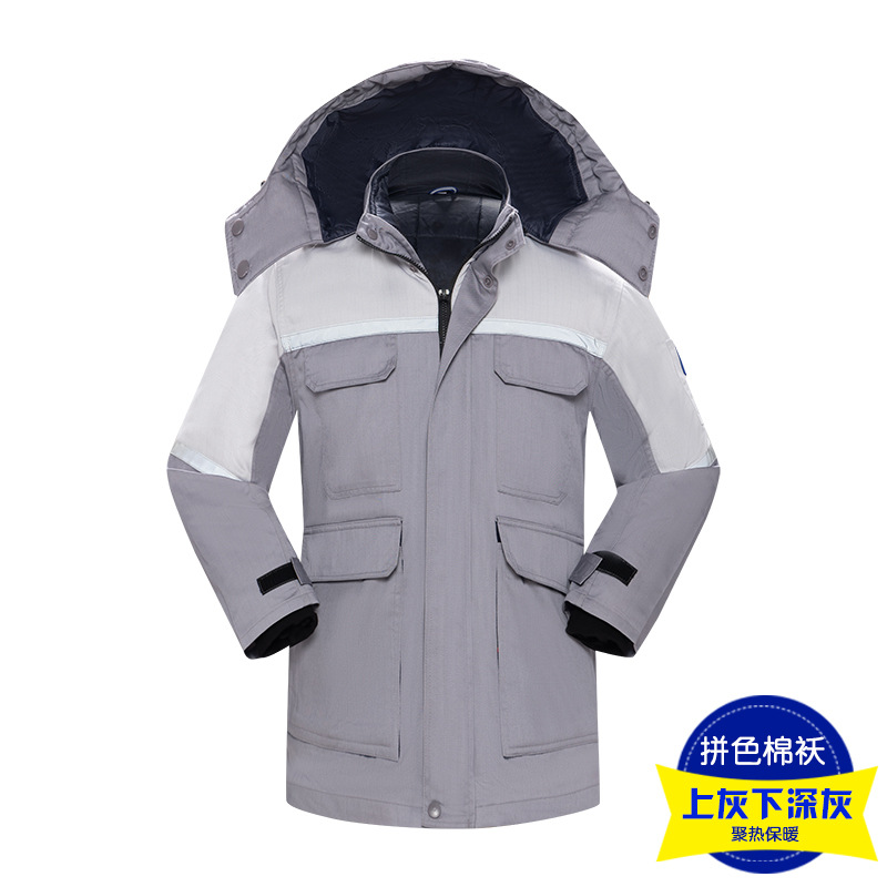 Ropa de trabajo, chaqueta de algodón, invierno, color antiestático, estación de servicio, ropa de algodón caliente, ropa de algodón personalizada