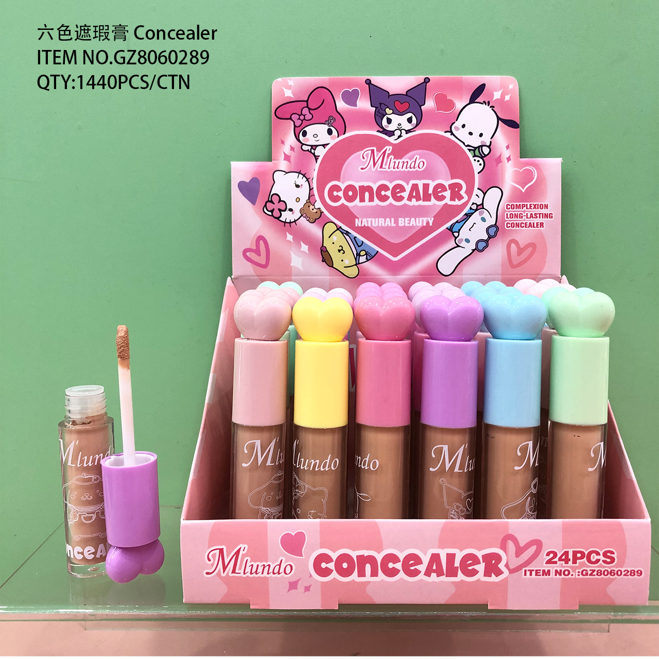 Concelador Mlundo, impermeable, anti-transpiración, duradero, no fácil de quitar el maquillaje, cubre las manchas de color, acné, desvanece las círculos oscuros.