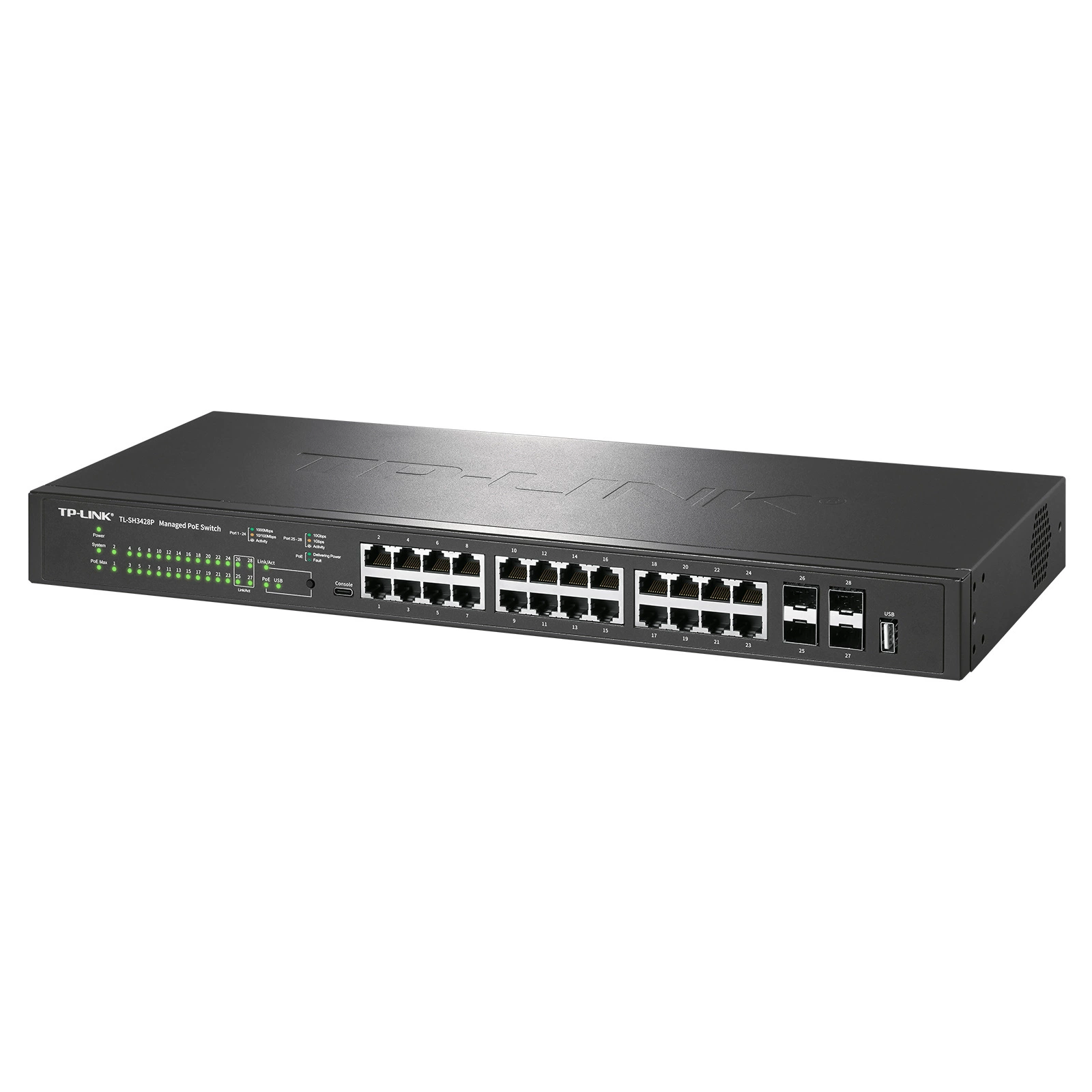 TP-LINK TL-SH3428P 10G аплинк управляемый PoE коммутатор