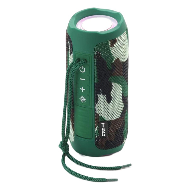 Transfronterizo nuevo TG227 impermeable Tarjeta de altavoz Bluetooth portátil LED altavoz Bluetooth regalo creativo FM pequeño altavoz