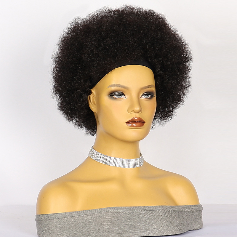 high temperature wire Hair Material Women's Retro Exaggerated Nightclub High Temperature Wire Curls Wigs
