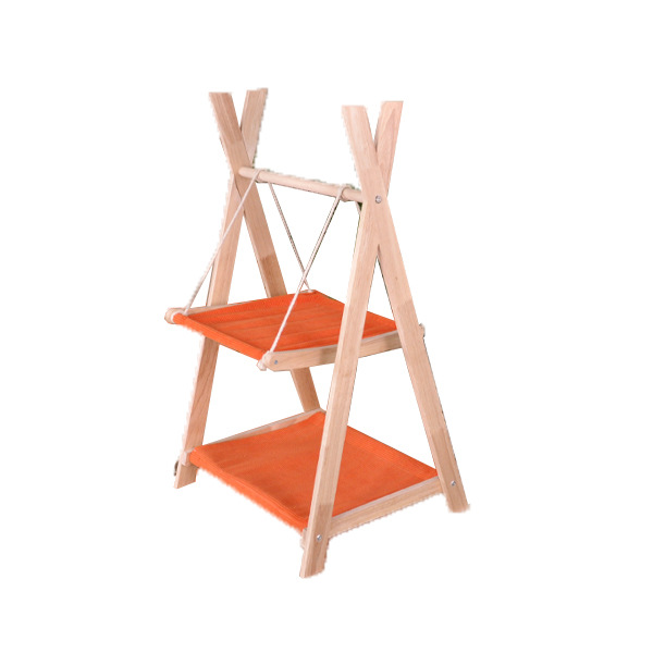 Nido de madera maciza para gatos, agitador para mascotas colgante, marco para gatos, cuna, hamaca anti-captura para gatos, cama para mascotas, marco para gatos universal para cuatro estaciones