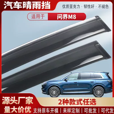 Suitable for Wenjie M8 Car Window Rain Shield Acrylic Car Rain Eyebrow Rain Shield Exterior Modification Accessories Wholesale (Rain shield)