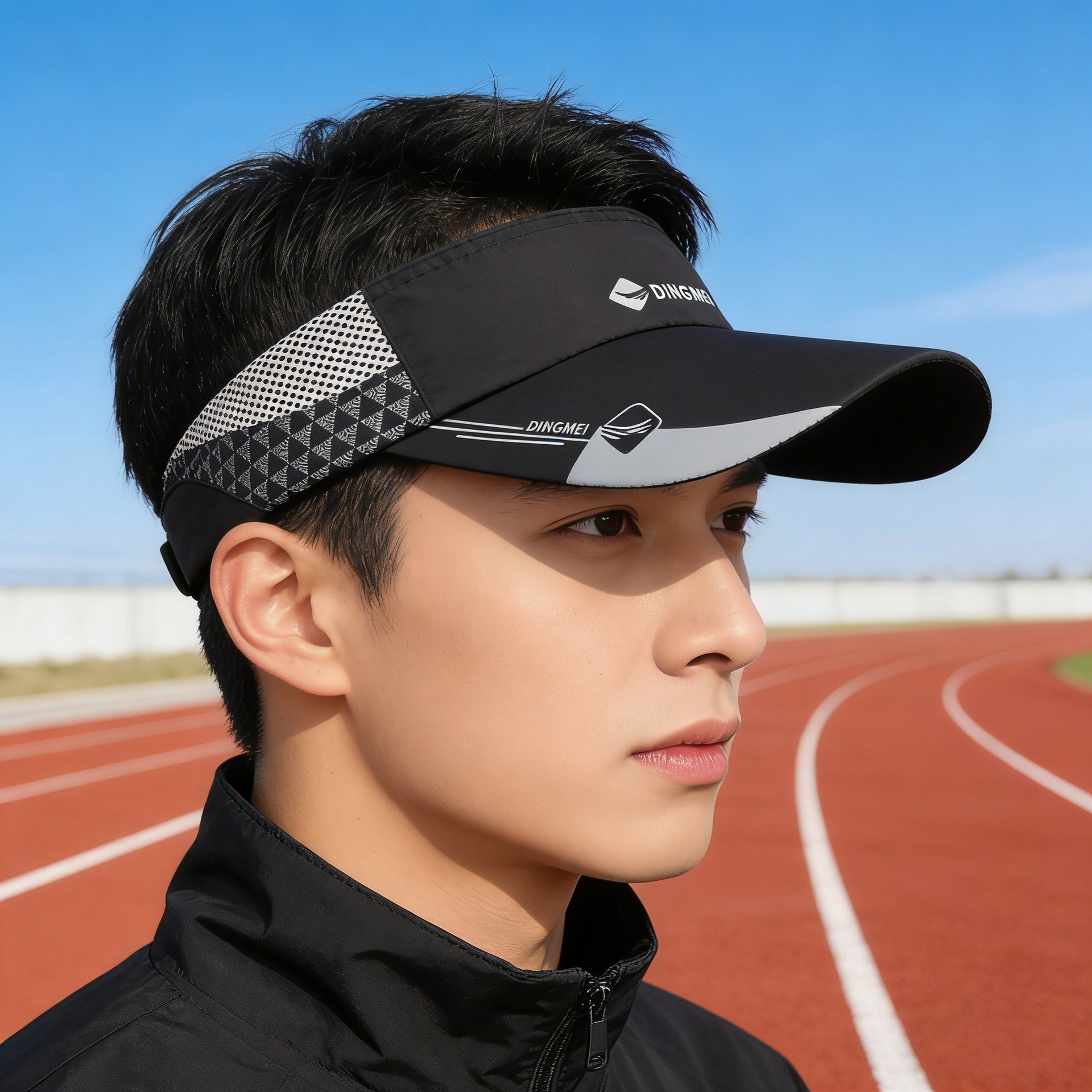 Summer Stylish Printed Winged Visor Hat Outdoor Sports And Running, Fashionable Unisex Baseball Cap For Cross-border_voghion.com