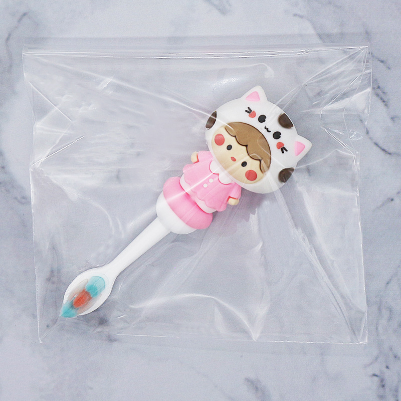 Nuevo cepillo de dientes para niños Mango antideslizante de diez mil labros de alta gama de lana suave punto lindo serie animal cepillo de dientes suministro de fabricantes