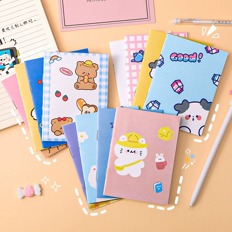 Cartoon book, stationery, small handheld notebook for students