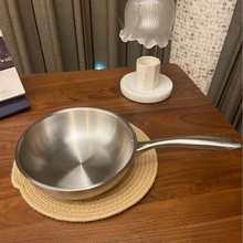 单柄不粘锅无涂层平底牛排煎锅多用煎蛋鱼锅炒锅迷你家用煎锅跨境