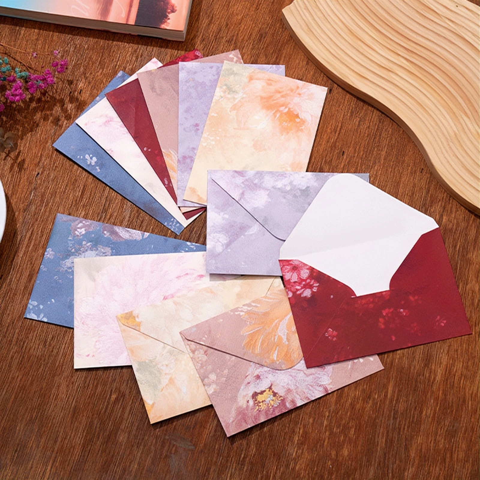 High quality creative retro fresh postcard, set
