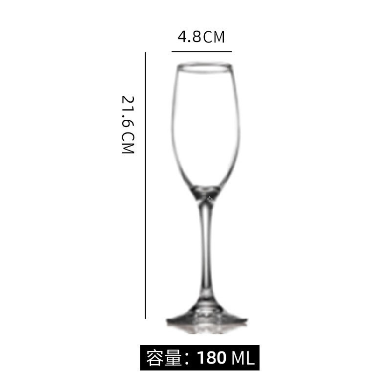 Copa de champán de cristal con boca inclinada Jinbaijia, copa de degustación de aromas para hotel, copa de vino tinto, copa de vino