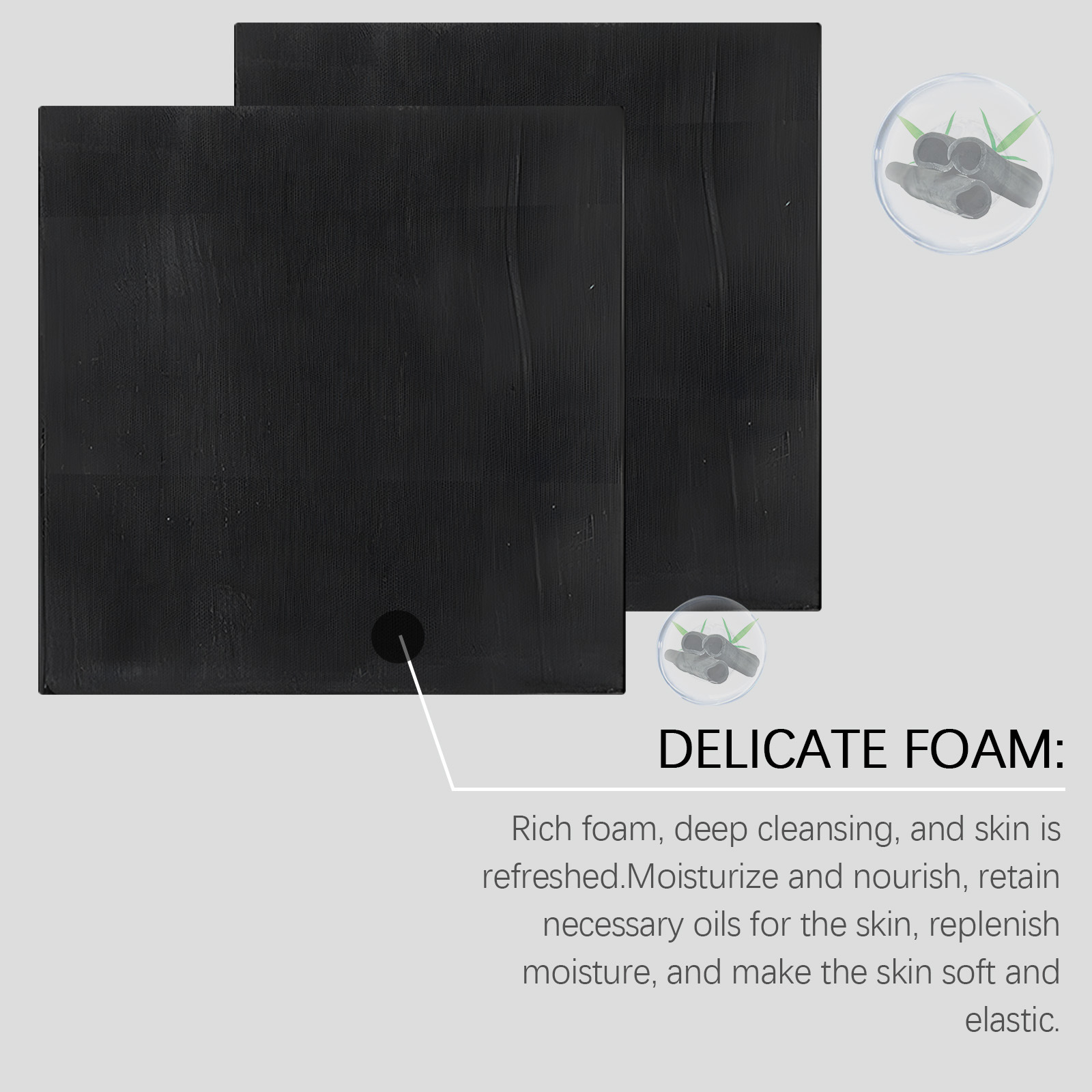 Bamboo Charcoal Cleansing Soap, Body Cleansing, Moisturizing, Skin Care, Refreshing and Rejuvenating Bath Soap_voghion.com