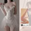 Белый (W1, белые сетчатые чулки)