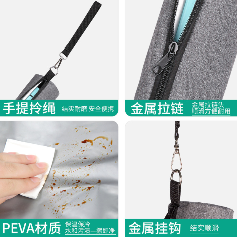国境を越えた売れ筋の屋外ポータブル恒温断熱袋オックスフォード布ポータブルアイスバッグコーラ 2 缶スポット卸売|undefined