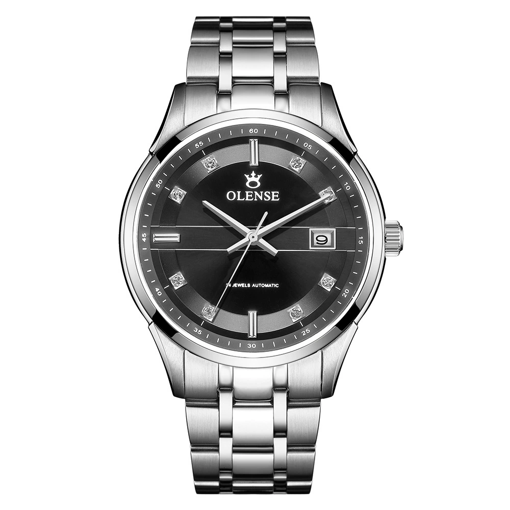 High-end mechanical waterproof men's watch stainless steel, steel belt, fully automatic