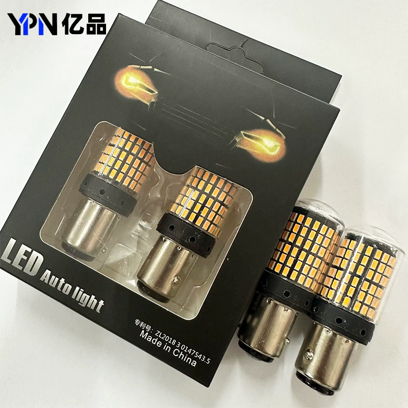 144SMDLED стоп-сигнал 1156 7440 3014 T20 декодирующий антистробоскопический суперяркий поворотник автомобильный свет