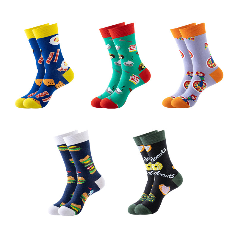 Hamburger Acura Men's Fun Novelty Crew Sailor Colorful Socks Funny Casual Socks Gift Dress