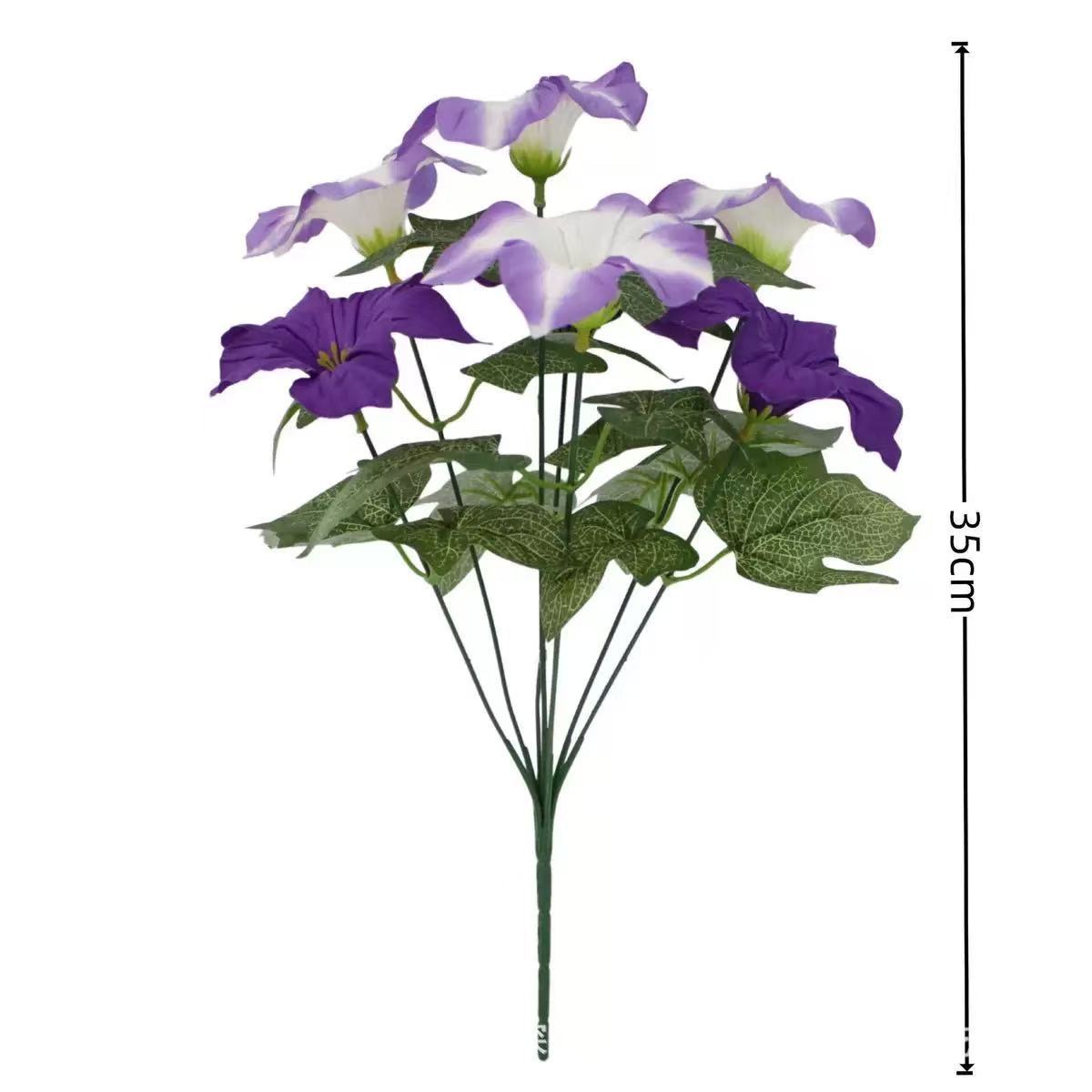 7 flores de simulación de marioneta transfronteriza temu Amazon explosión jardín verde flor decoración floral artificial mano de flores