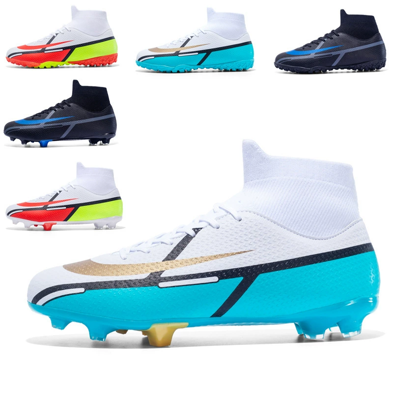 Трансграничная Внешняя торговля Новые кроссовки мужские AG длинные гвозди искусственный газон TF сломанные ногти молодые студенты кроссовки для спортивных классов