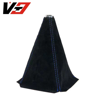 Sürətlər qutusu və əl tormozu başlıqları, Gear Head Shift Lever Pu - black-suede-bright-cover-blue-line