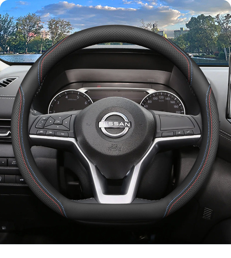 Suitable for 2026 Nissan Sylphy Steering Wheel Cover, Dongfeng Nissan 14Th Generation Classic Modified Four-Season Steering Wheel Cover