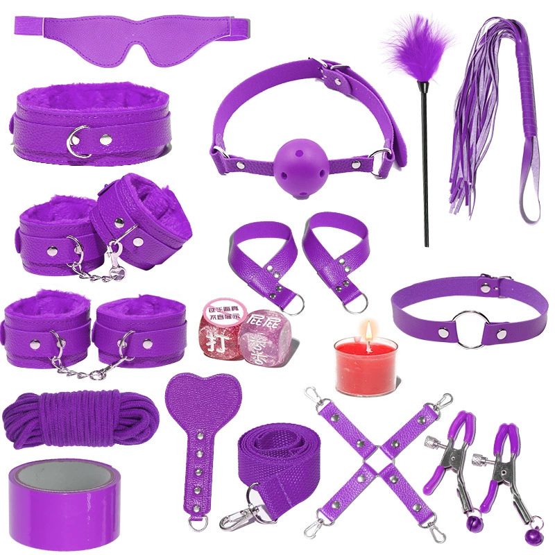 Bondage Kit — Plush SM Set, 6–20 Piece Options, Adult BDSM Accessories