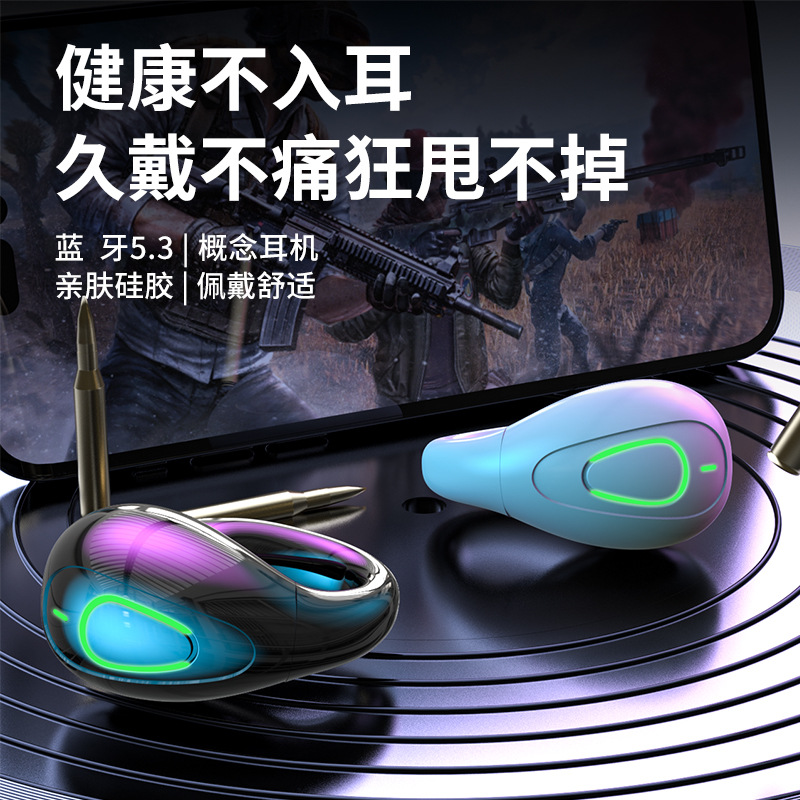 Auriculares inalámbricos Bluetooth S20 no intrauditivos TWS tipo clip de oreja abierta OWS conducción de aire simple y binaural estéreo 5,3