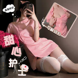 情趣内衣护士装纯欲床上cosplay性感制服套装诱惑万圣节套装1418