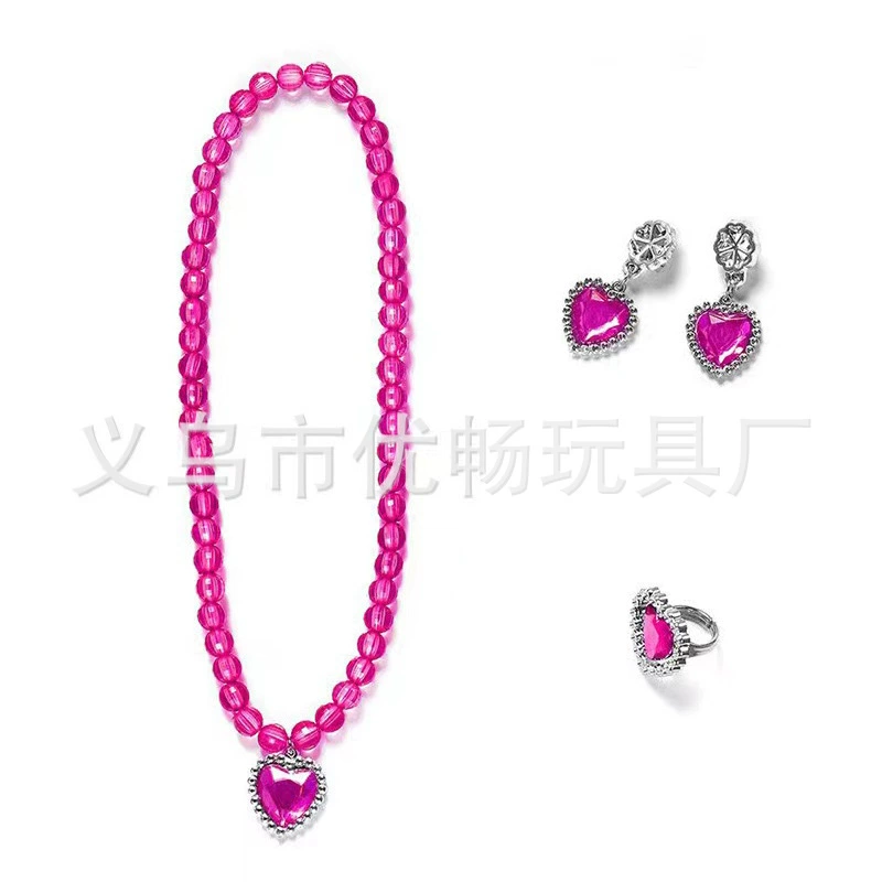 Children's necklace and bracelet, chain, magic wand, decorations, jewelry, small princess costume, accessory, “Frozen”