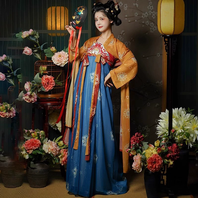 Оригинальная аутентичная система Tang, груди Hanfu женская, элемент Han, вышивка, повседневная весна и лето, новый наряд сказочной костюм