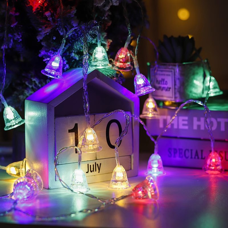 Warna lonceng / Model baterai selalu menyala (1,5 meter 10 lampu)