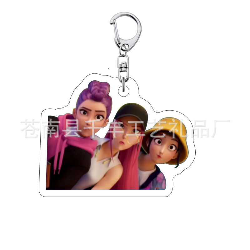Kpop 韓流ハンティングウィッチグループ周辺キーホルダールミミラゾーイファンダブルサイドサンドイッチアクリルペンダント|undefined